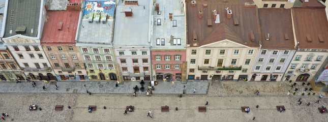 Street and roofs of old town