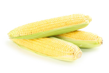 Corns isolated on a white