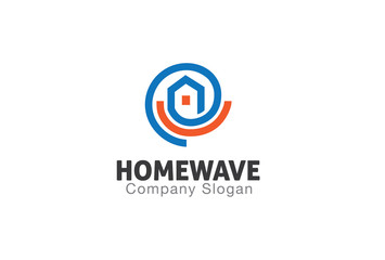 Home Wave Logo template