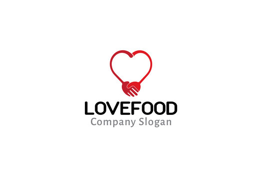  Love Food Logo template