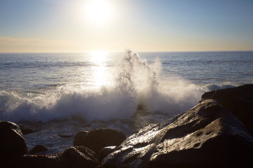 sunset over the sea in South Africa