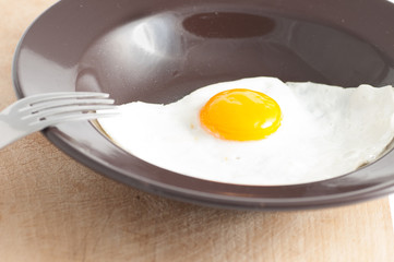 view of a fried egg