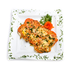 meat with mushrooms and sour cream
