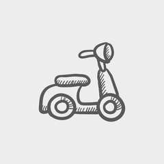 Scooter sketch icon