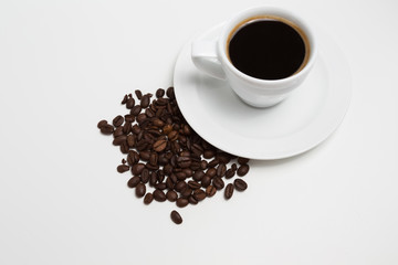 Coffee, Coffee Bean, Coffee Cup. View top