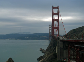 Obraz premium Famous Golden Gate Bridge in San Francisco California USA