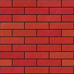 Seamless red brick wall pattern