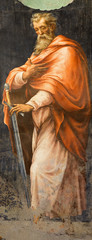 Rome - The fresco of St. Paul the Apostle 
