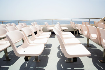 Seats on boat