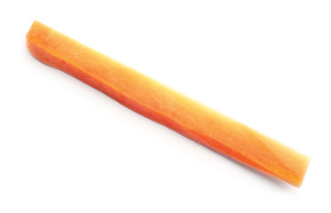 Sliced carrot isolated on white