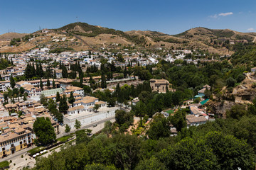 View of the historical city of Granada, Spain

