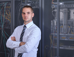 Fototapeta premium modern datacenter server room