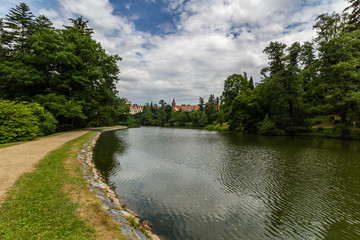 Fototapeta na wymiar Park Pruhonice near Prague, Czech Republic 