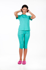 Young Woman In Home Clothing