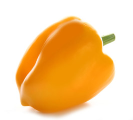 Yellow pepper isolated on white