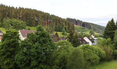 the landscape in a town,frankfurt, germany