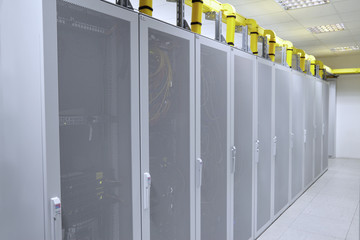 Network  modern server room
