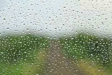 Condensation on glass