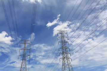 High voltage transmission towers