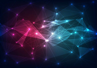 Fototapeta premium abstract vector future telecom technology background illustration