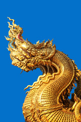 Fototapeta na wymiar Golden dragon