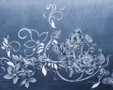 Flower print fabric