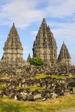 The Prambanan Temple complex, Java, Indonesia