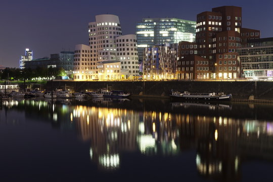 Neuer Zollhof, Media Harbour (Medienhafen), Dusseldorf, Germany