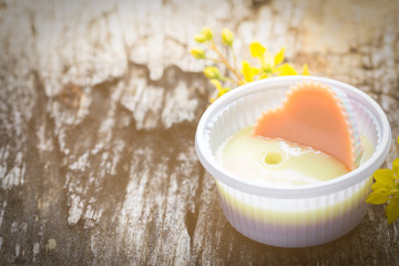 Thai coconut jelly.