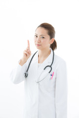指差す・女医