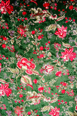 Fototapeta premium textured fabric of flower vintage style