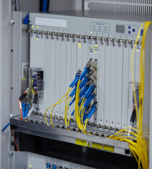 Network  modern server room