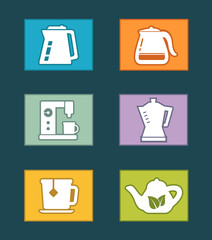kettle icons set