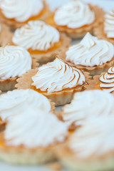 Close up of lemon meringue pie