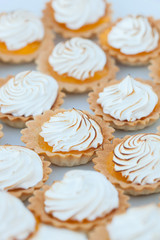Close up of lemon meringue pie