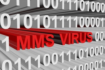 the threat of infection via mms is presented in the form of binary code 