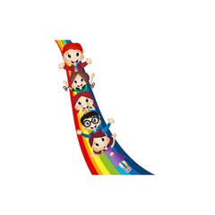 Kids and Rainbow