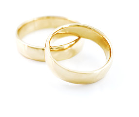Pair of golden rings.