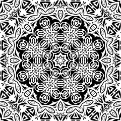 Abstract seamless outline pattern
