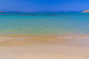 Fototapeta na wymiar Agios Georgios beach, Naxos island, Cyclades, Aegean, Greece