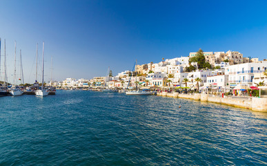 Fototapeta na wymiar Chora town, Naxos island, Cyclades, Aegean, Greece