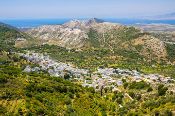 Fototapeta na wymiar Chalki village, Naxos island, Cyclades, Aegean, Greece