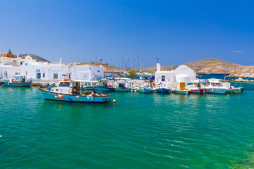 Fototapeta na wymiar Naoussa town, Paros island, Cyclades, Aegean, Greece
