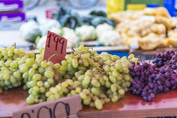 Street fruit market in Spain
