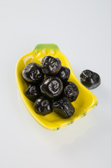 Dried fruits on background