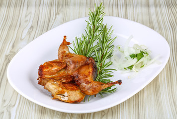 Grilled quail