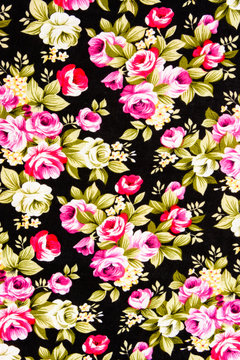 textured fabric of rose vintage style © somchaiphanbun