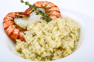 Risotto with prawn