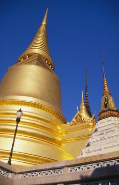 Golden Stupas at Wat Phra Kao, Bangkok