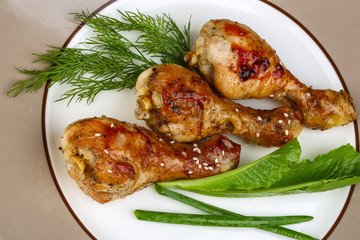 Grilled chicken legs